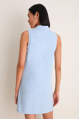 Light Blue Pique Margaret Polo Dress