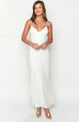 Gloria White Maxi Dress