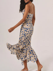 Stylish Floral Bodycon Midi Dress for Women