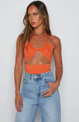 Scout Orange Crop Top