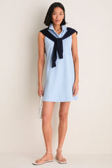 Light Blue Pique Margaret Polo Dress