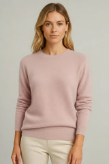 Women’s Classic Crew Neck Sweater – Soft Long Sleeve Knit